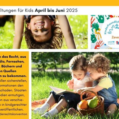 Programmvorschau Kinder Quartal Vorderseite