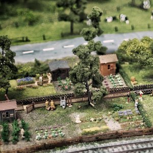 Eisenbahnfreunde der WZTE Zeven e.V., Modellbahn Schrebergärten