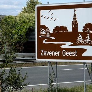 Autobahnschild "Zevener Geest"