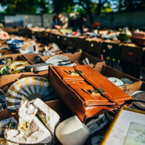 Flohmarkt auf dem Veranstaltungsgelände